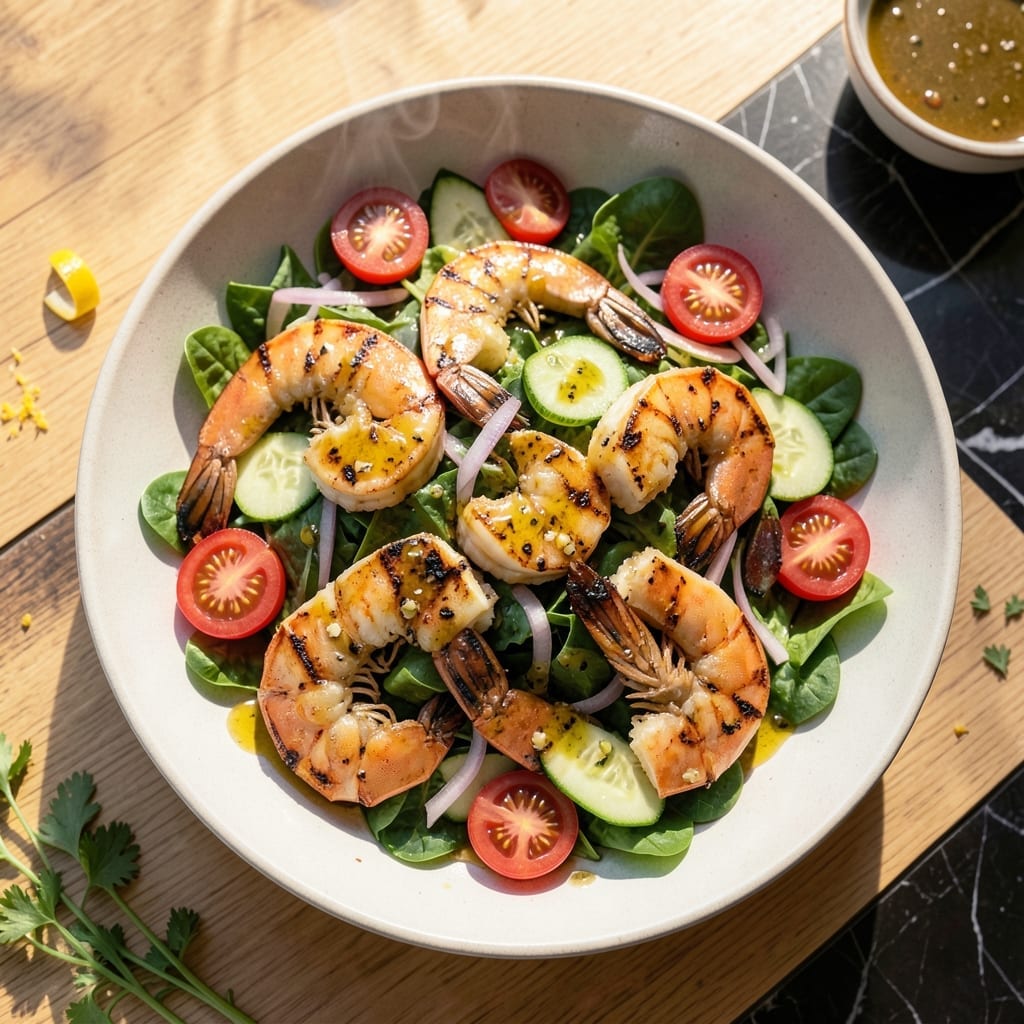 Grilled Shrimp Salad Recipe Healthy: Zesty Citrus and Avocado Freshness