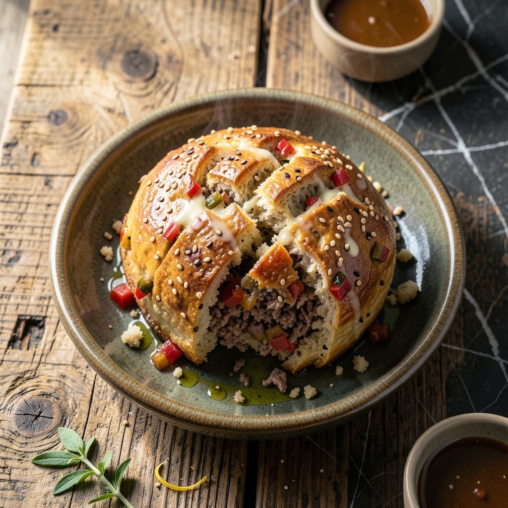 Meat Bread Recipe: Savory Stuffed Loaf With Herbed Filling