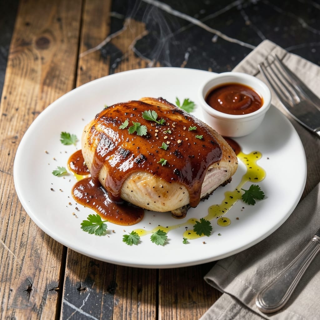 Chicken Breast With Barbecue Sauce Recipe: Oven-Baked Juiciness With Smoky Finish