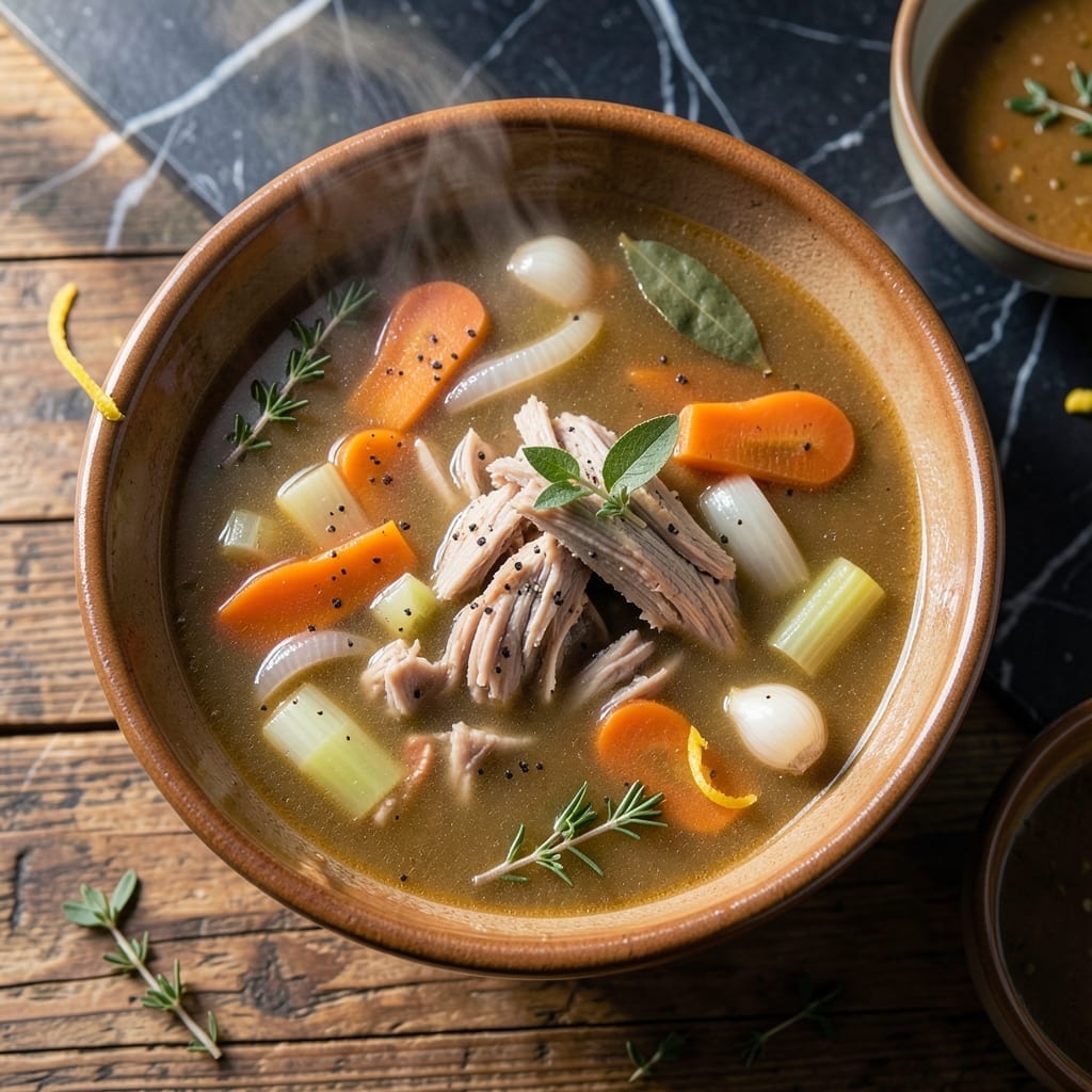 Turkey Soup Recipe From Bones: Rich And Savory Stock From Scratch Turkey Soup Recipe From Bones: Rich And Savory Stock From Scratch