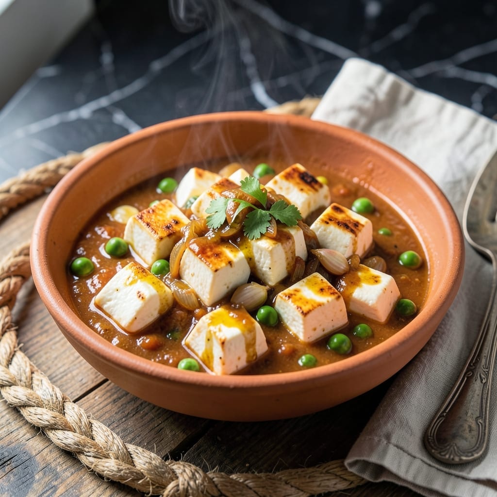 Recipe to Make Matar Paneer: Spiced Peas and Cottage Cheese in Creamy Tomato Gravy