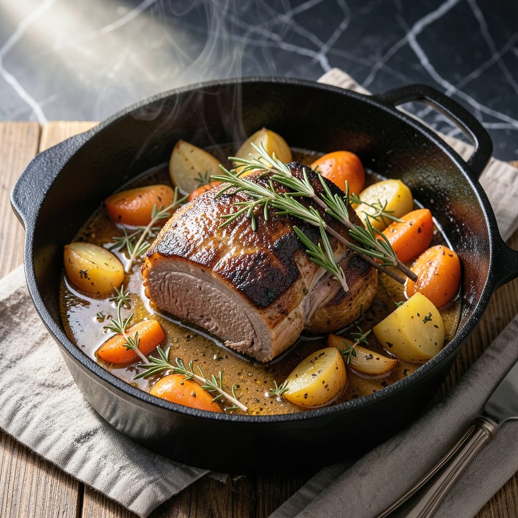 Pot Roast Recipe With Rosemary And Thyme: Dutch Oven Braised to Melt-in-Your-Mouth Tenderness