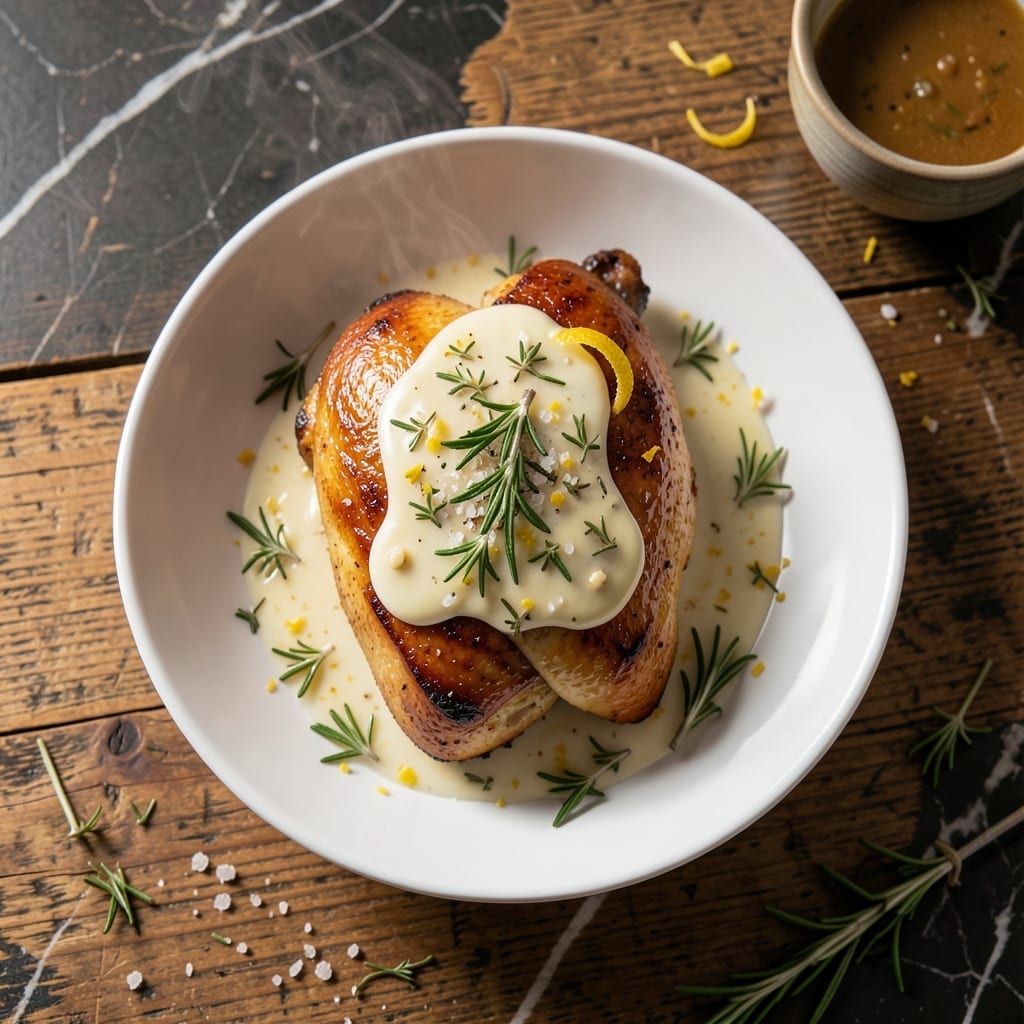 Recipe For Bone In Chicken Breast: Oven-Roasted With Herb Butter