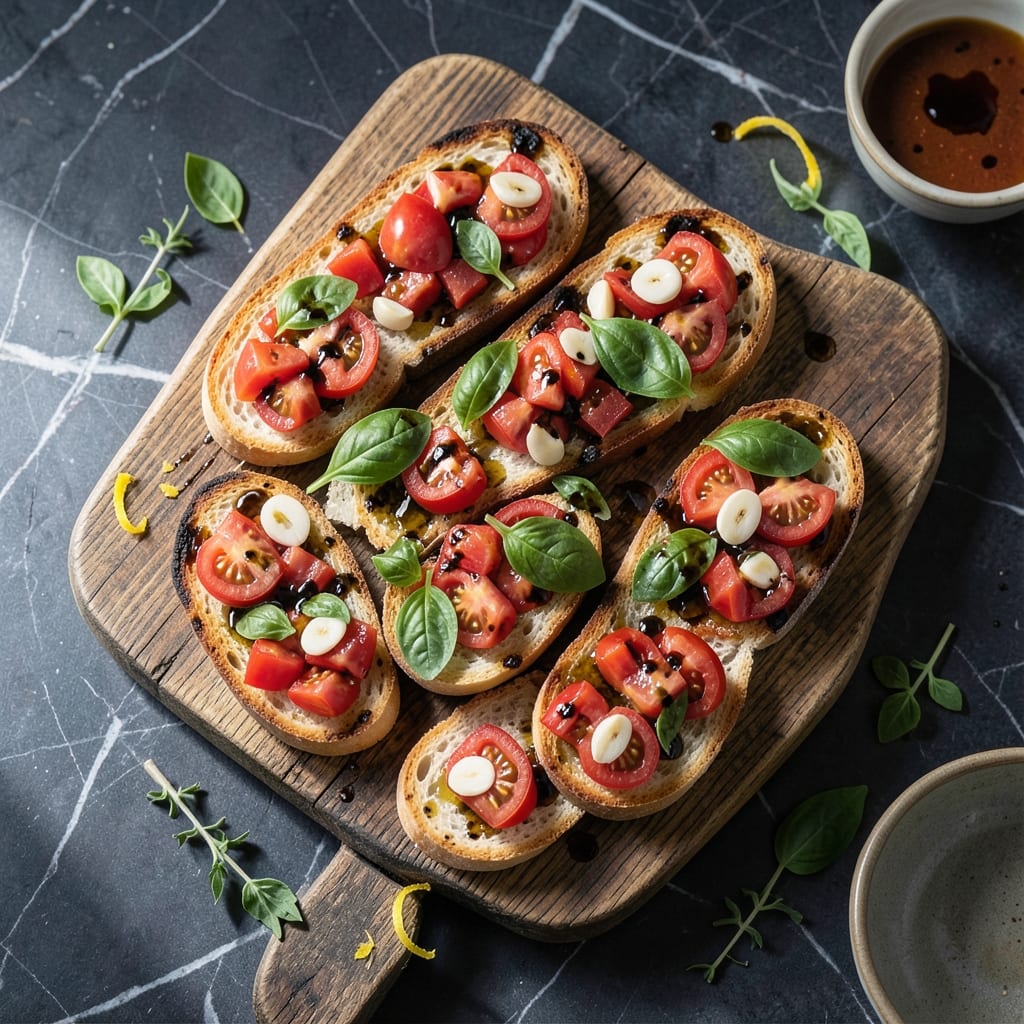 Bruschetta Recipe From Julie and Julia: Classic Italian Appetizer with Fresh Tomatoes