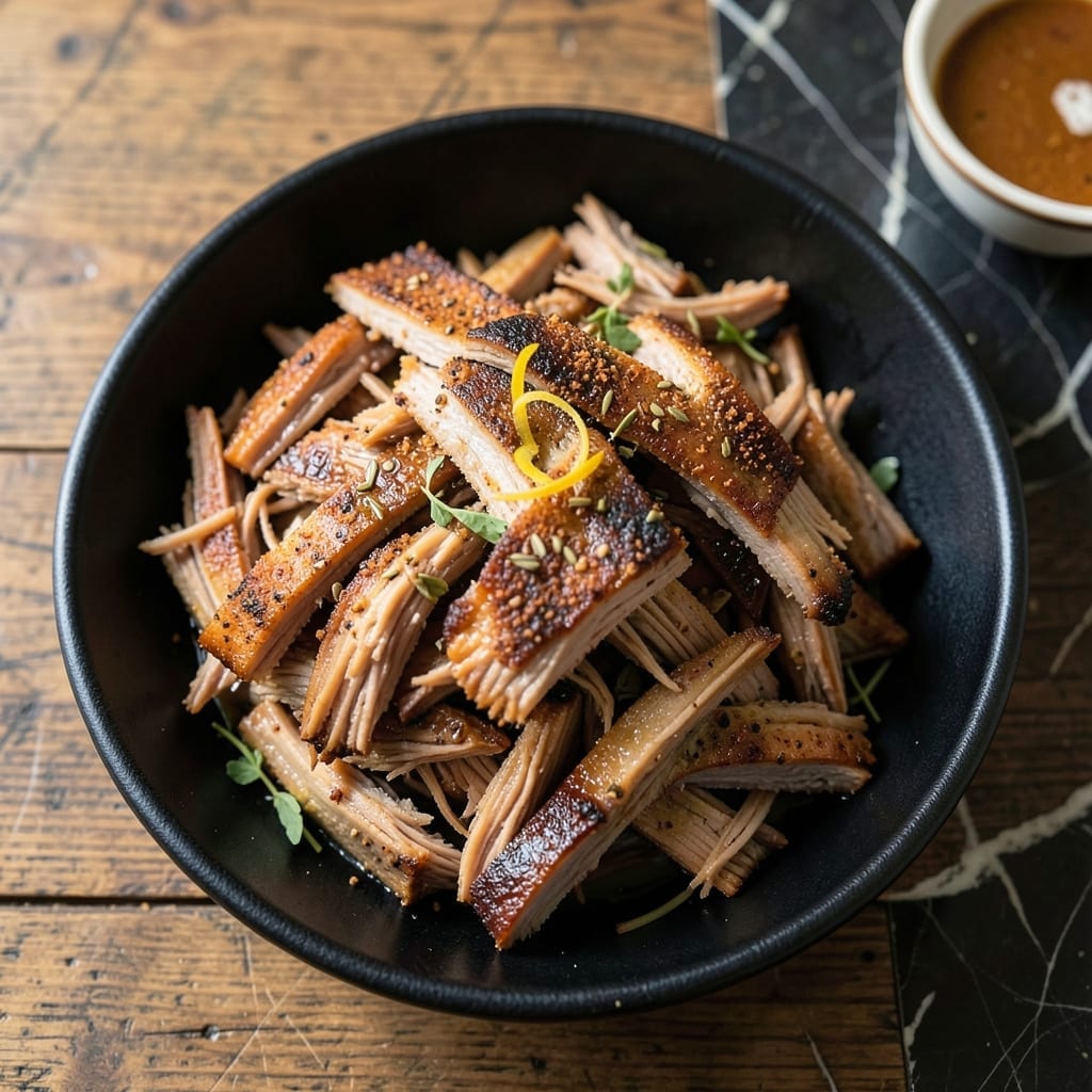 Slow Cooker Pulled Pork Recipe Without Barbecue Sauce: Herb-Infused Savory Shreds