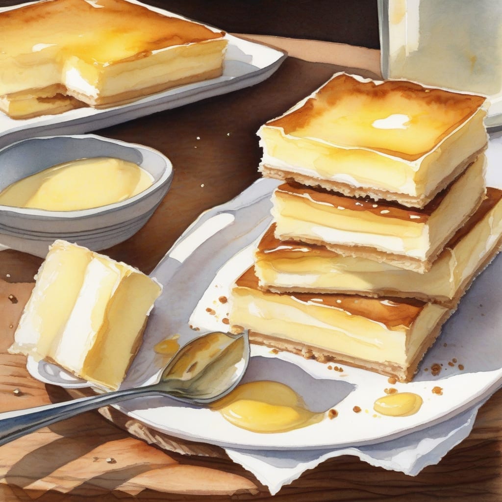 classic vanilla custard bars recipe