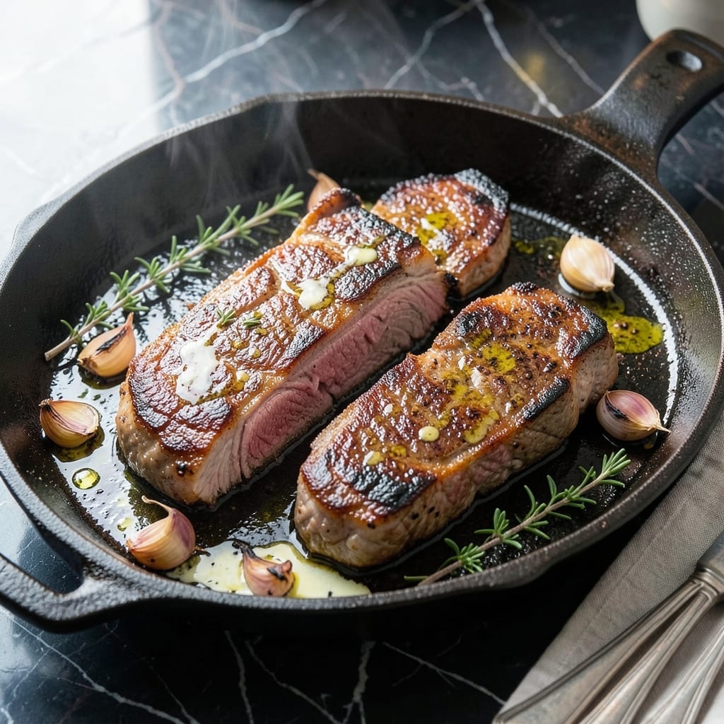 Pork Steak Recipe YouTube: Pan-Seared Juiciness With Garlic Butter