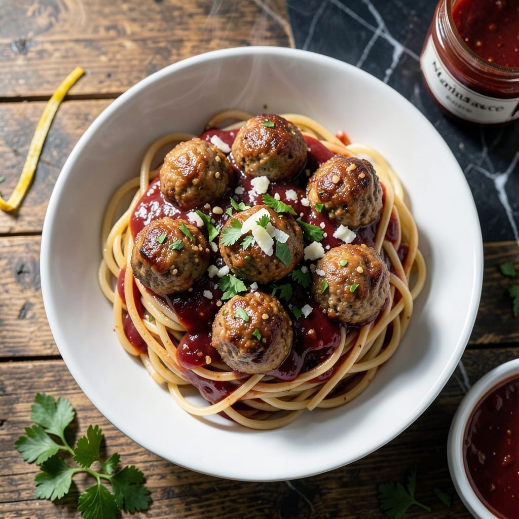 Spaghetti and Meatballs Recipe With Jar Sauce: Weeknight-Friendly Flavor Boost