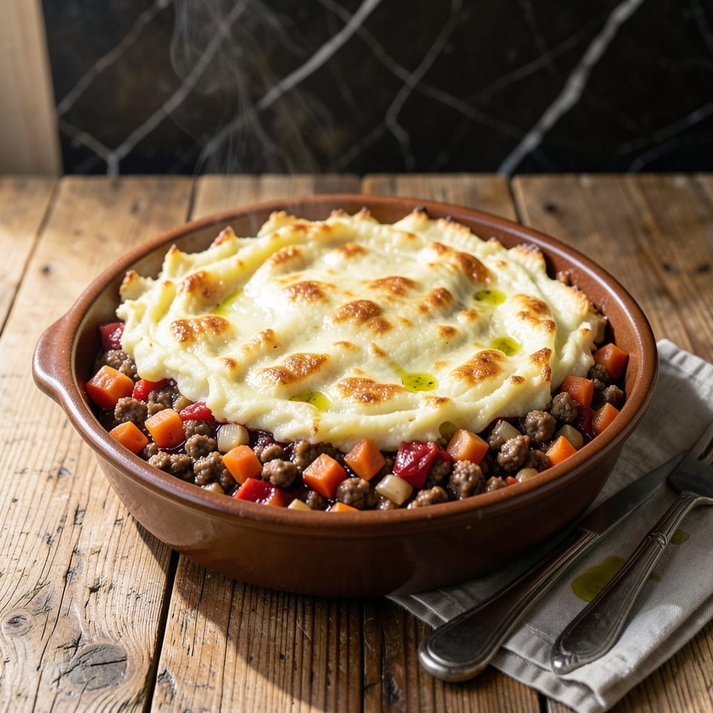 Shepherd's Pie Recipe With Red Wine: Rich Savory Layers Under Golden Mash