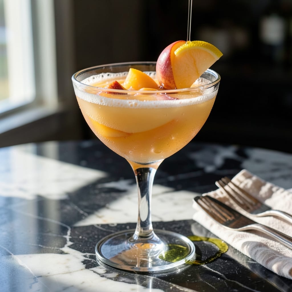 Cheesecake Factory Peach Bellini Recipe: Sparkling Peach Refreshment