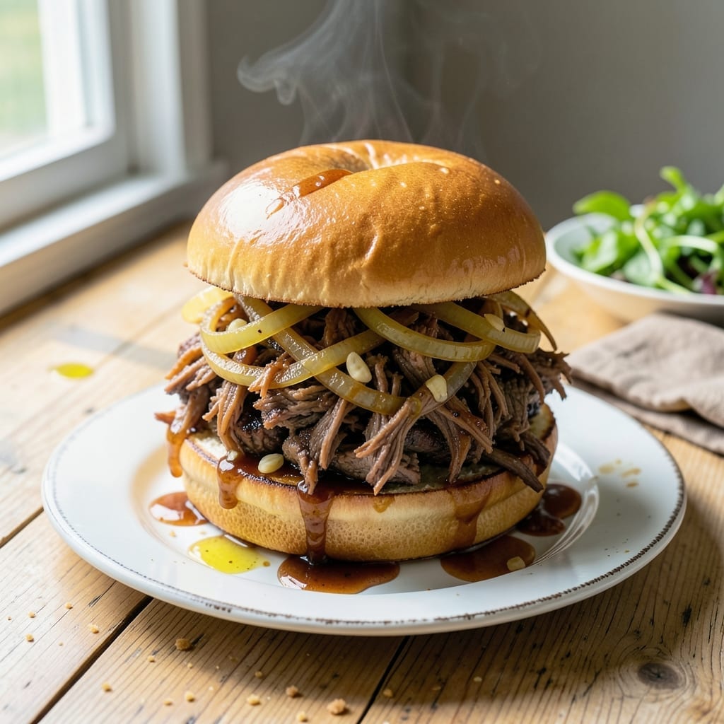 Barbecue Beef Sandwiches Crock Pot Recipe: Slow-Cooked Smoky Tenderness