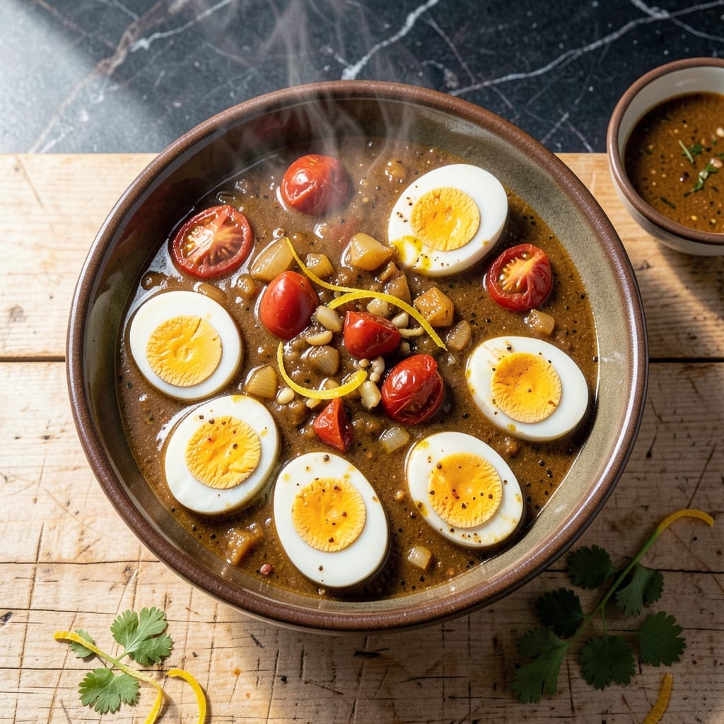 Egg Curry Recipe Bihari Style: Hardy Eggs in Spiced Mustard Oil Gravy