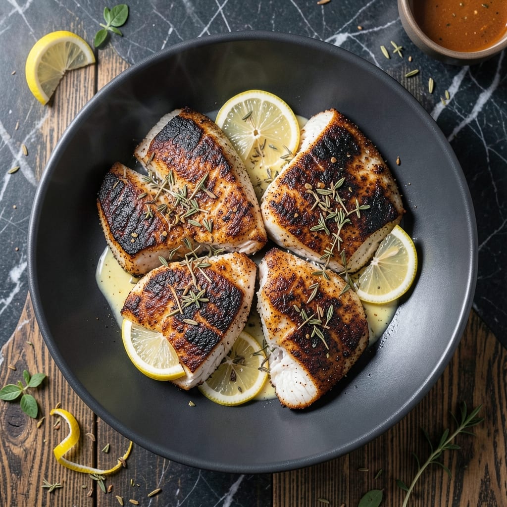 Recipe for Blackened Red Snapper: Cajun-Spiced Crust with Moist Flesh