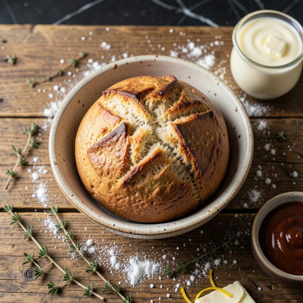 Irish Soda Bread Recipe Card: Buttermilk-Kissed Rustic Loaf