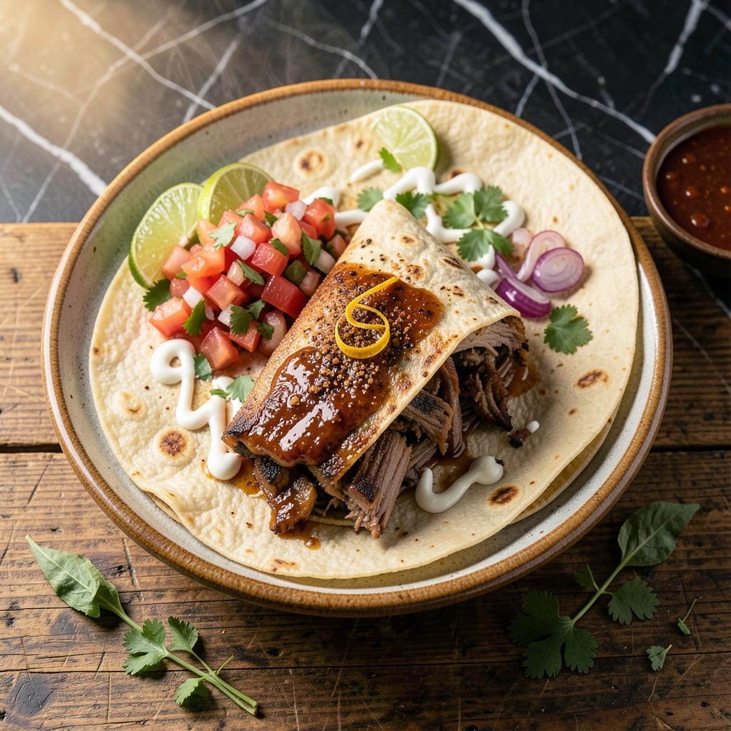 Barbecue Pork Burritos Recipe: Smoky Meat Wrapped in Warm Tortillas