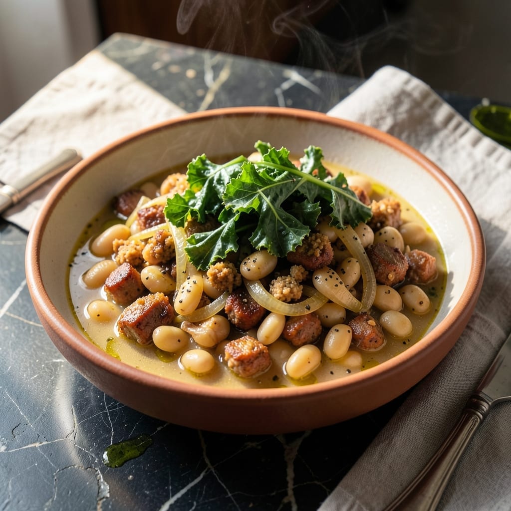 Italian Greens and Beans Recipe With Sausage: Rustic One-Pot Heartiness