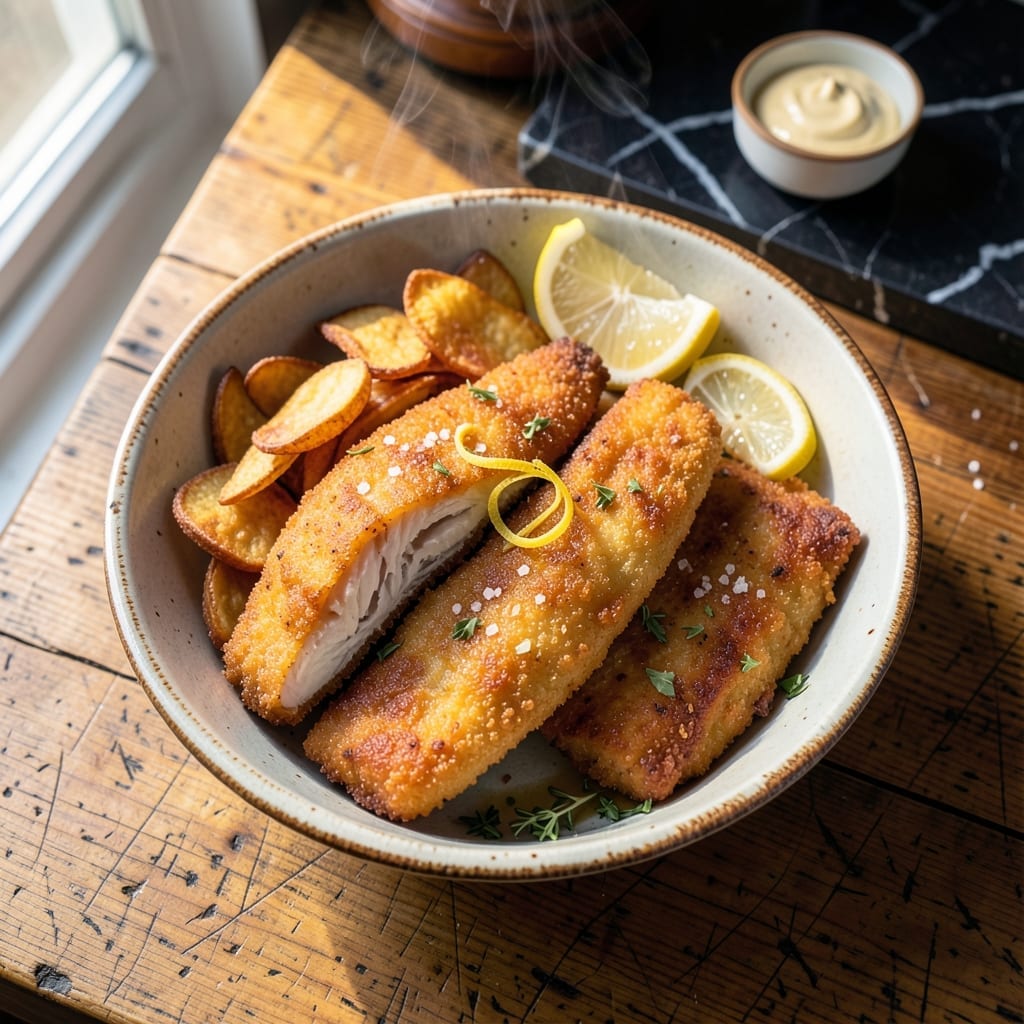 Fish and Chips Recipe Pan Fried: Crispy Beer-Battered Perfection
