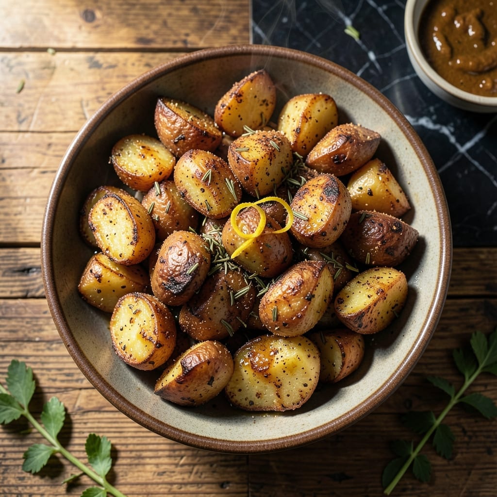 Grilled Potatoes in Oven Recipe: Crispy Edges With Garlic Butter Finish