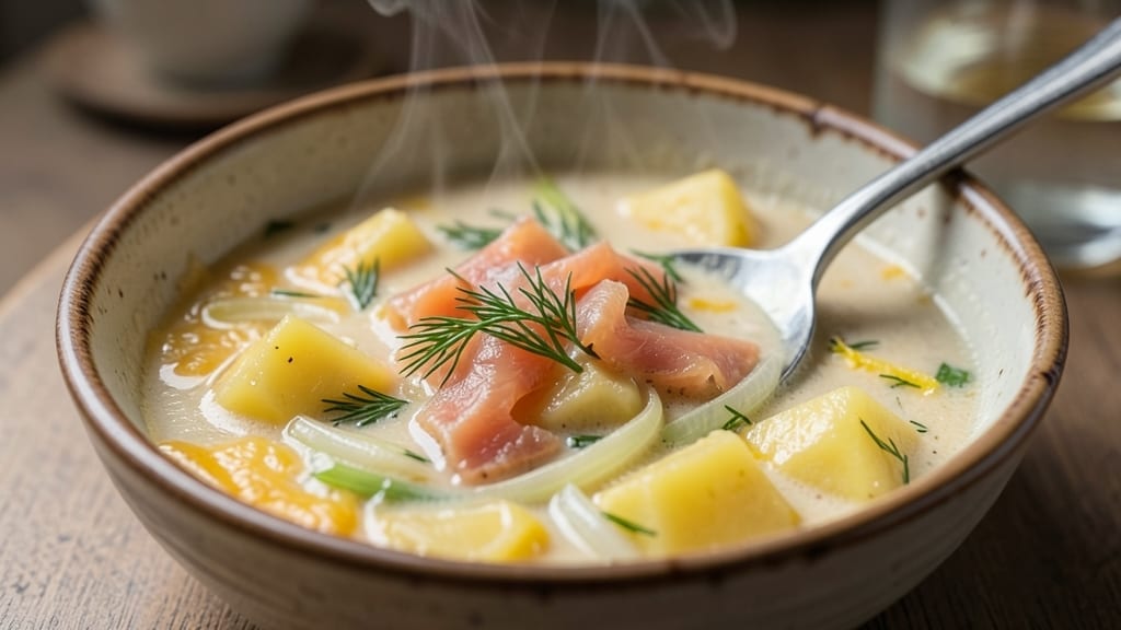 Smoked Salmon and Potato Chowder