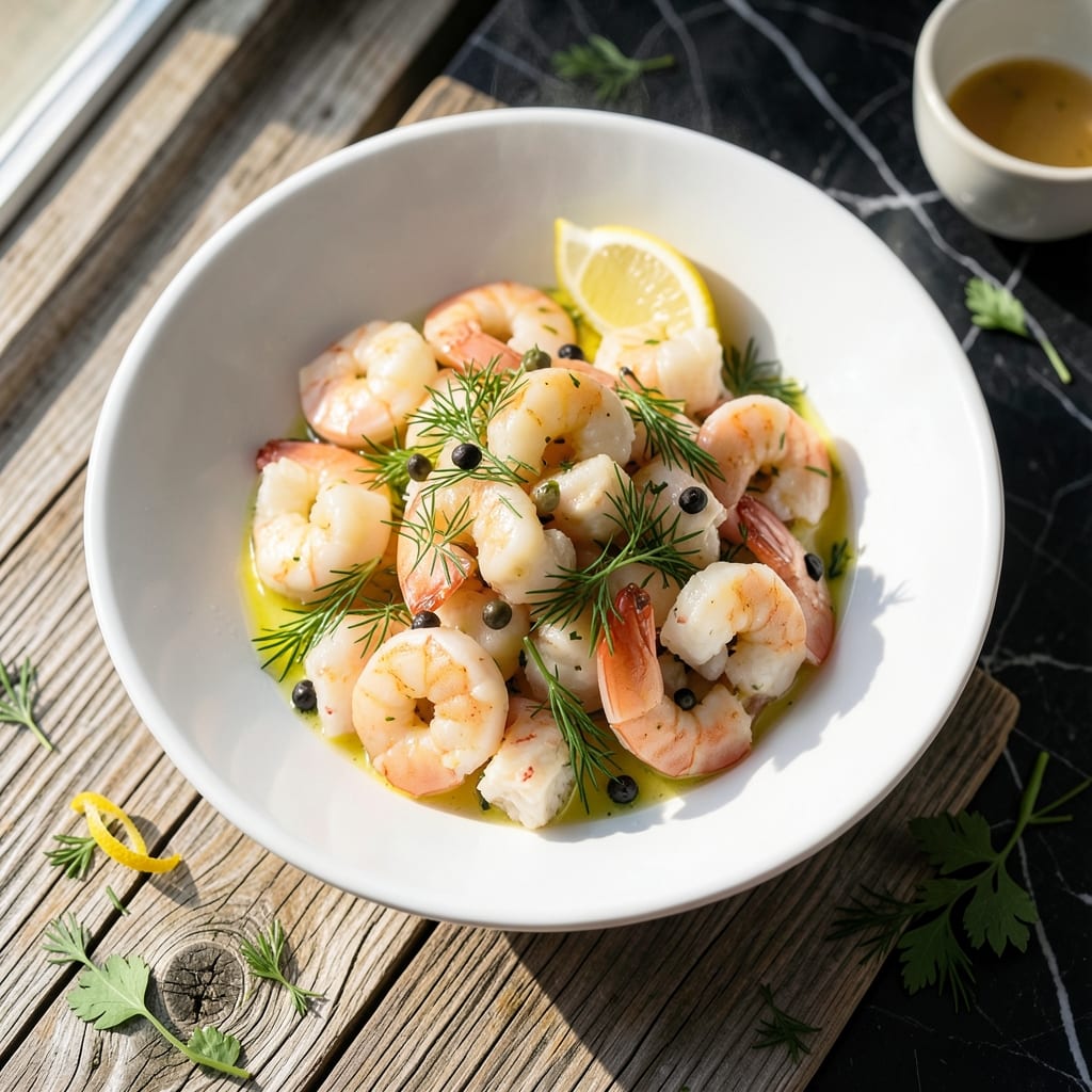 Seafood Salad Recipe With Real Crab Meat and Shrimp: Light and Refreshing Coastal Flavors