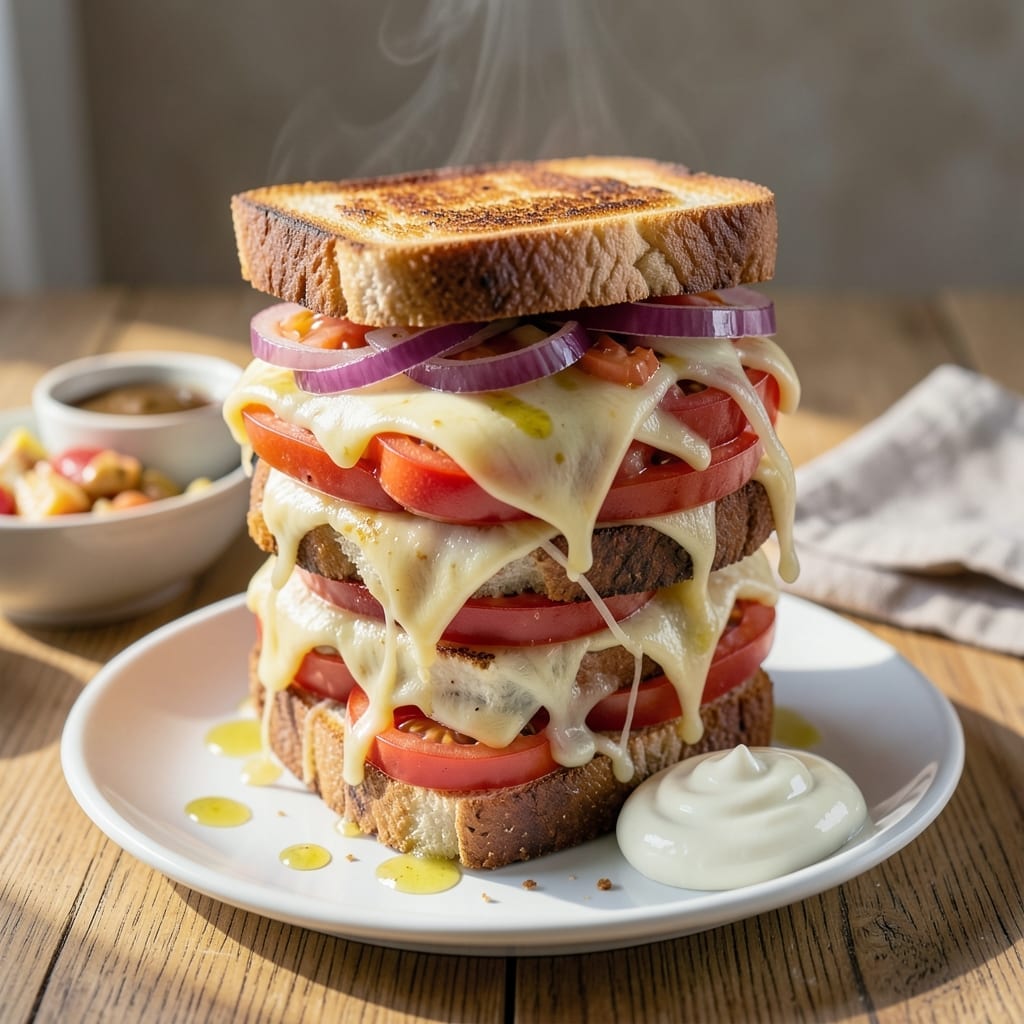 Veg Cheese Grilled Sandwich Recipe: Melty Perfection in Minutes