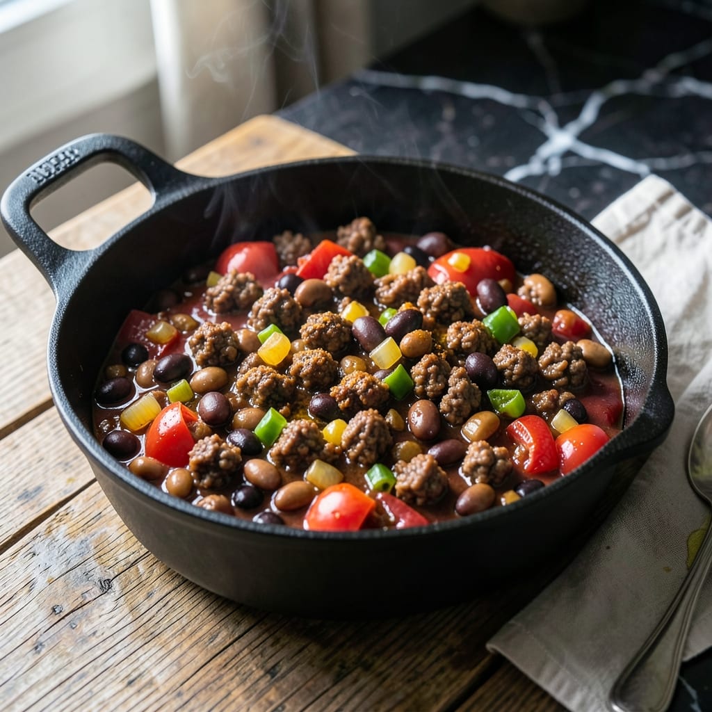 Easy Chilli Recipe Stove Top: Hearty Beans in a Rich Tomato Base