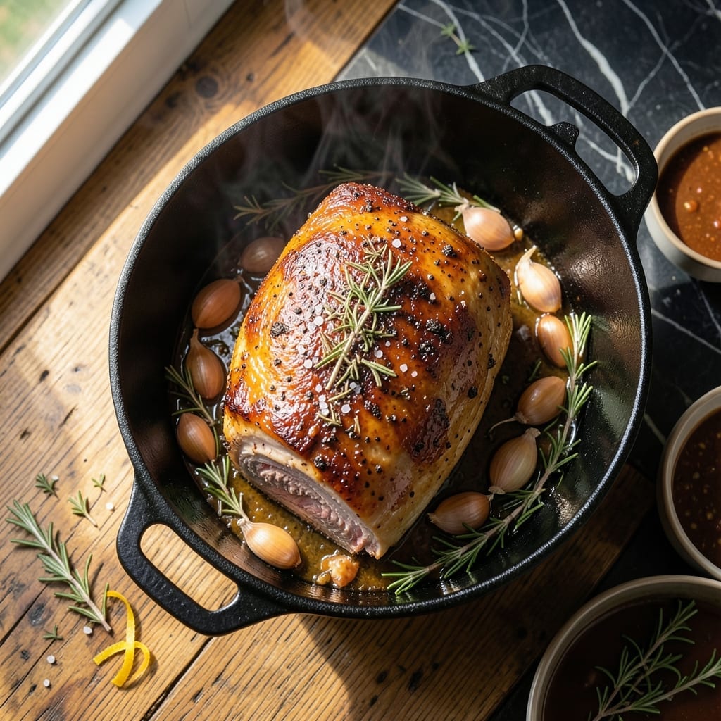Dutch Oven Pork Roast Recipe: Melt-in-Your-Mouth Tenderness with Herb Crust