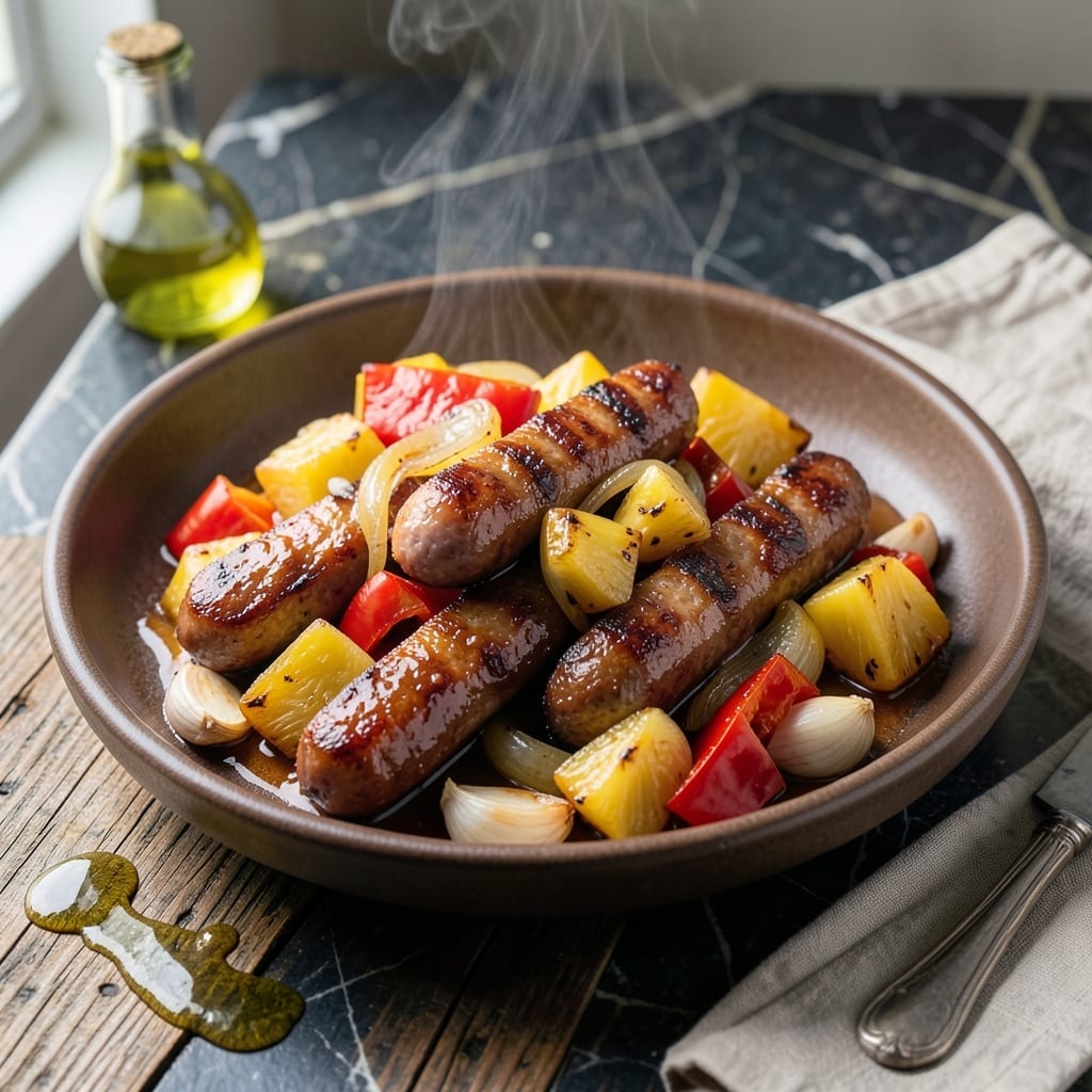 Kielbasa and Pineapple Recipe Slow Cooker: Sweet and Smoky Hands-Off Meal