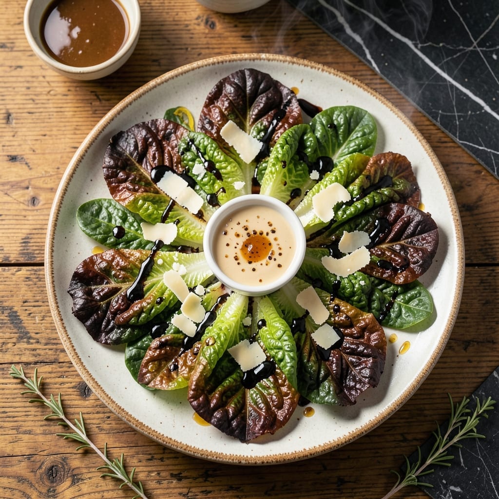 Grilled Romaine Wedge Salad Recipe: Charred Crispness With Bold Dressing