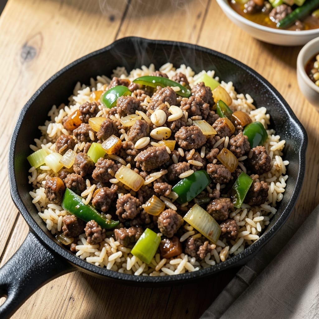 Recipe For Dirty Rice With Hamburger: Cajun-Spiced One-Pot Meal
