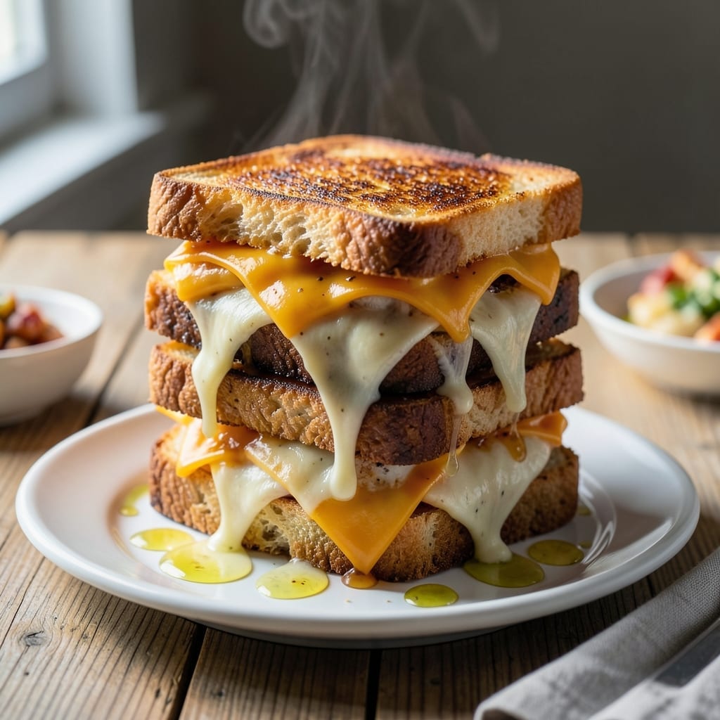 Classic Grilled Cheese Sandwich Recipe: Golden Crisp With Gooey Melt