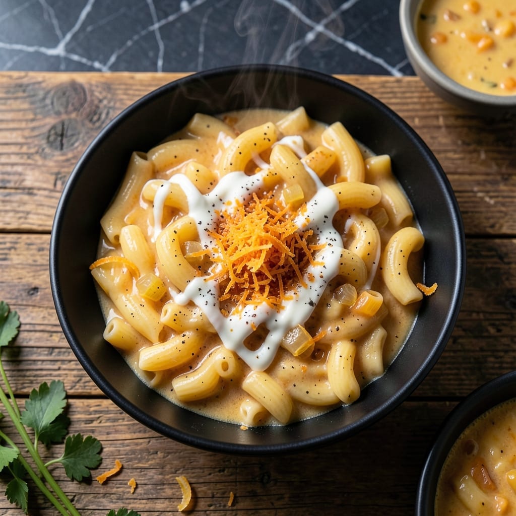 Macaroni Cheese Recipe Cheddar Cheese Soup: Stovetop Creamy Indulgence
