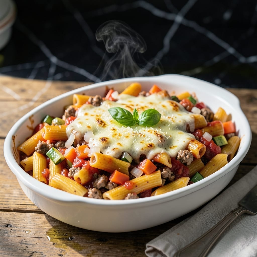 Healthy Baked Ziti Recipe With Meat: Protein-Packed Pasta with Hidden Veggies