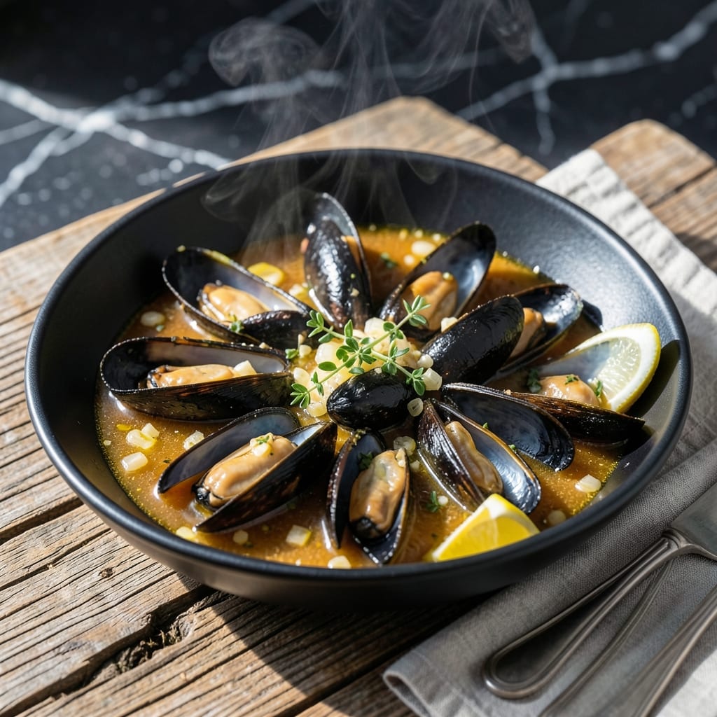 Garlic Mussels Recipe Without Wine: Briny Sweetness in a White Wine-Free Broth