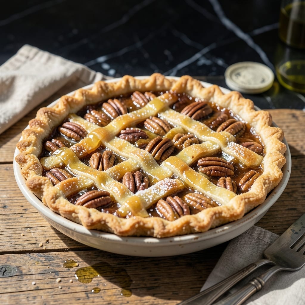 Little Miss BBQ Pecan Pie Recipe: Gooey Center With Buttery Crunch