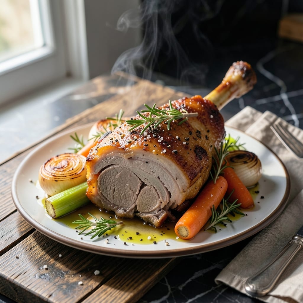 Slow Roasted Pork Shank Recipe: Fall-Off-The-Bone Richness Slow Roasted Pork Shank Recipe: Fall-Off-The-Bone Richness