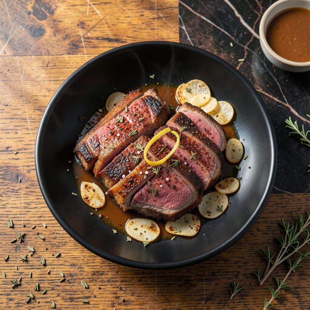 Recipe for Pork Neck Steaks: Smoky Grill-Marked Juiciness