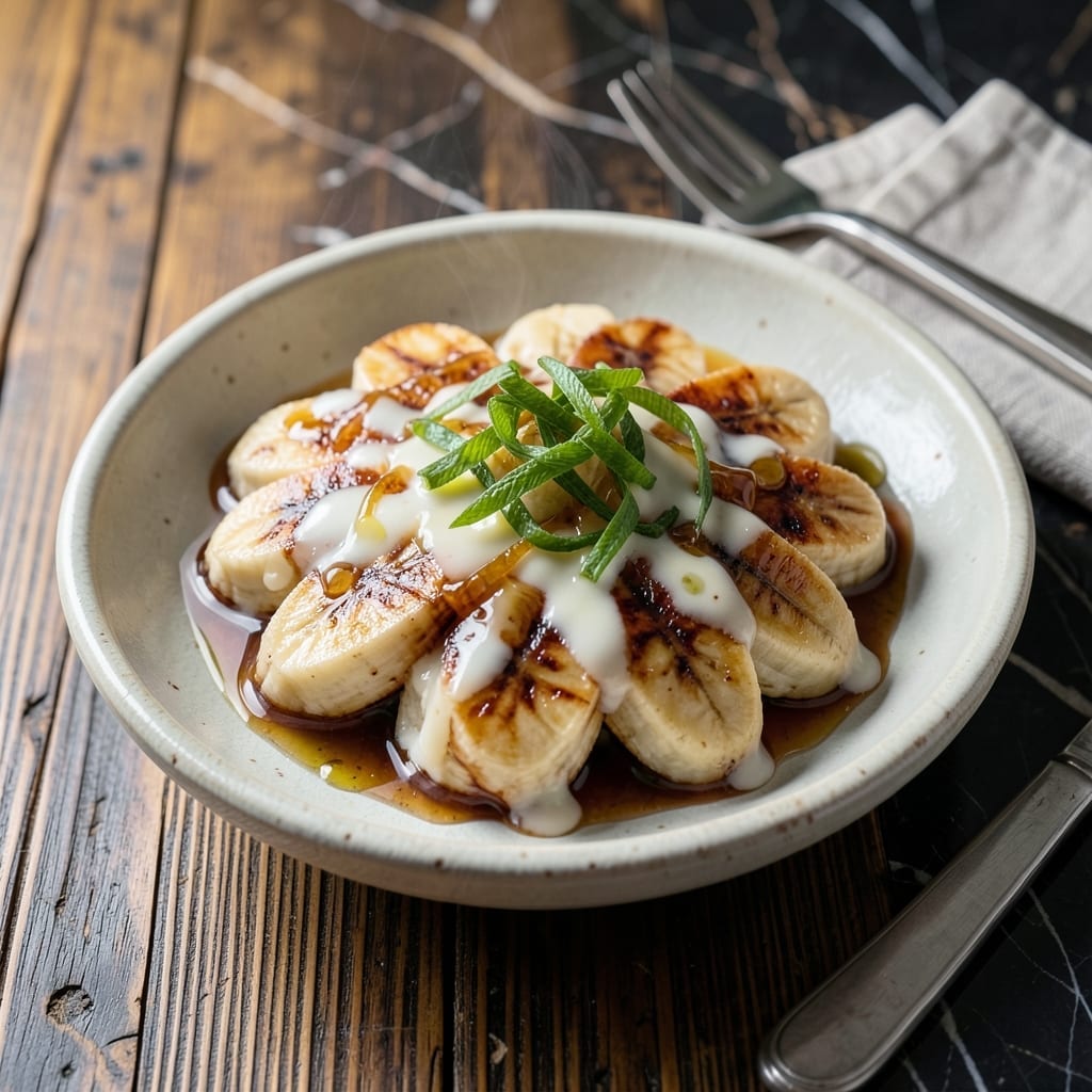 Thai Recipe Banana Dessert: Tropical Coconut Cream Delight