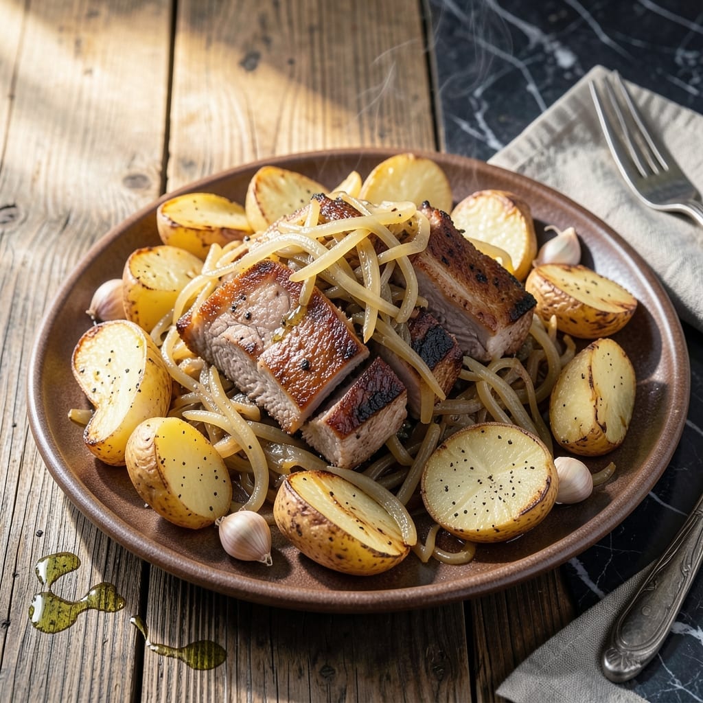 Easy Pork and Sauerkraut Recipe with Potatoes: One-Pot Hearty Meal