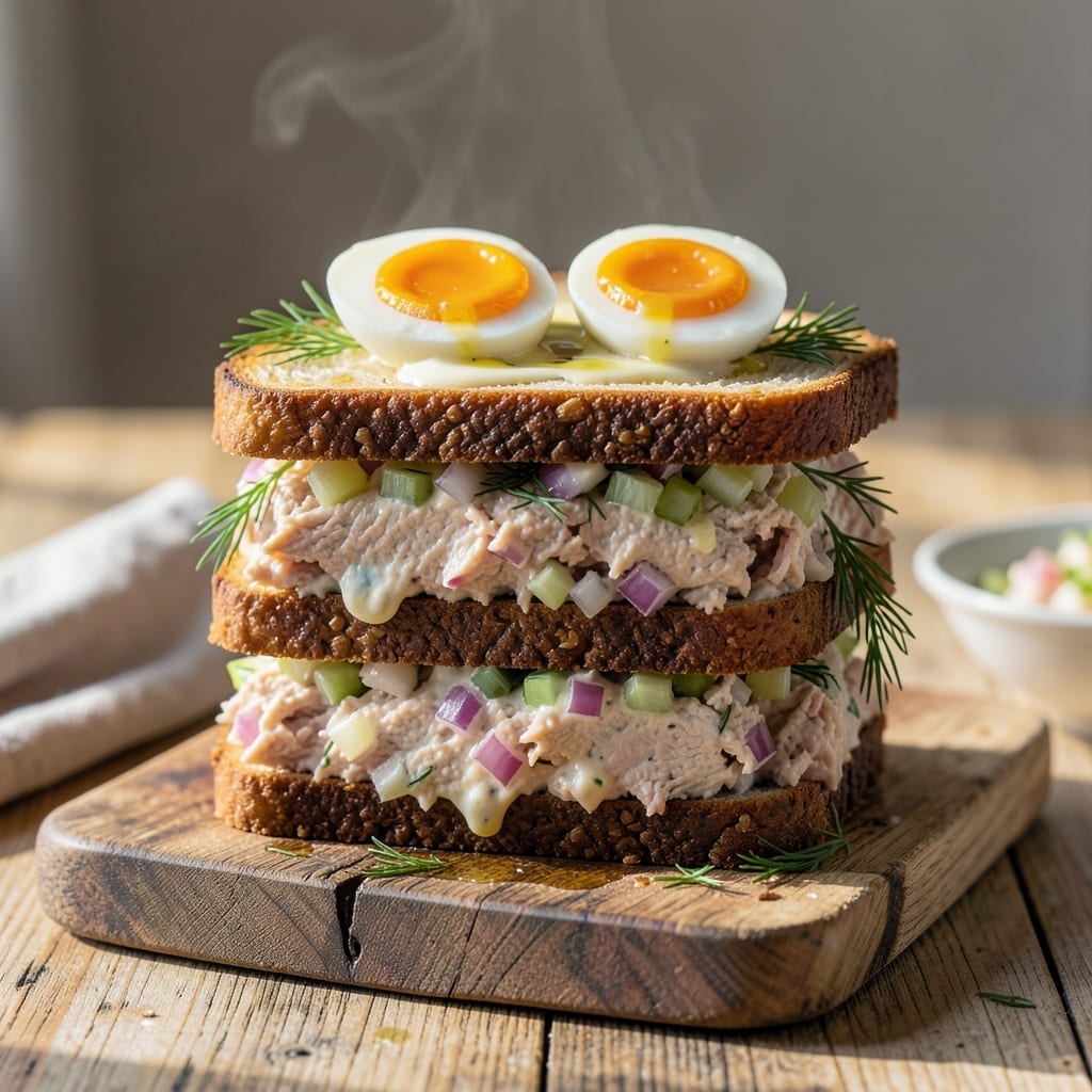Healthy Tuna Sandwich Recipe With Egg: Protein-Packed Lunch in Minutes