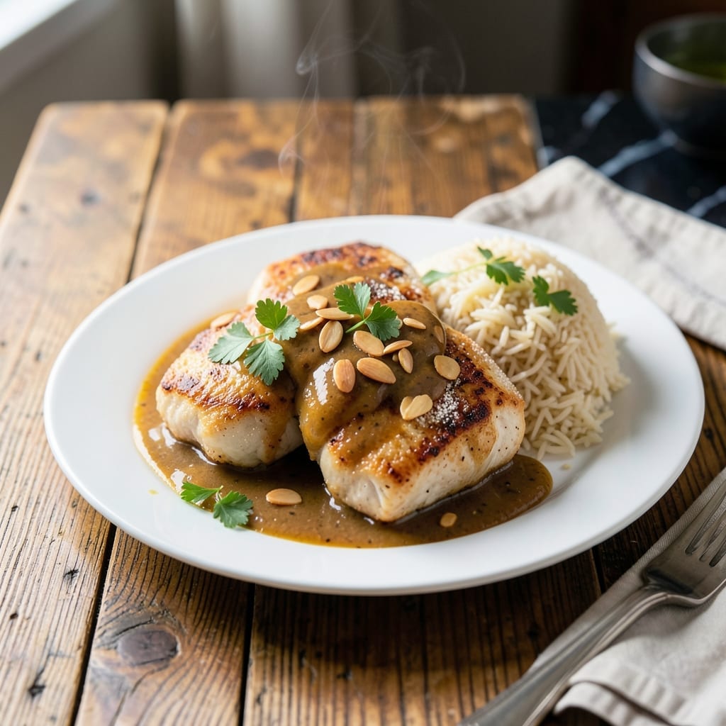 Almond Boneless Chicken Gravy Recipe: Velvety Nut-Infused Sauce