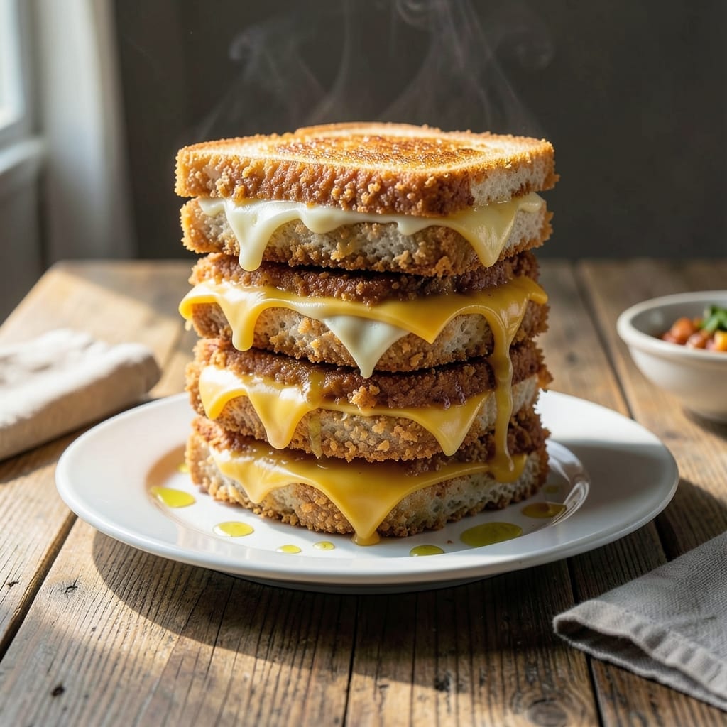 Deep Fried Grilled Cheese Sandwich Recipe: Crispy Exterior With Gooey Centers