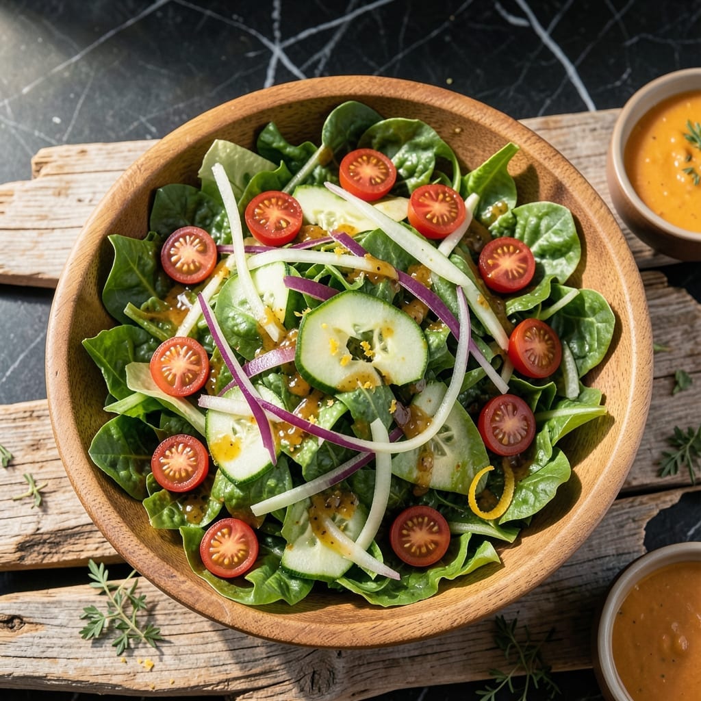 Bonefish Grill House Salad Recipe: Tangy Citrus Vinaigrette Over Fresh Greens