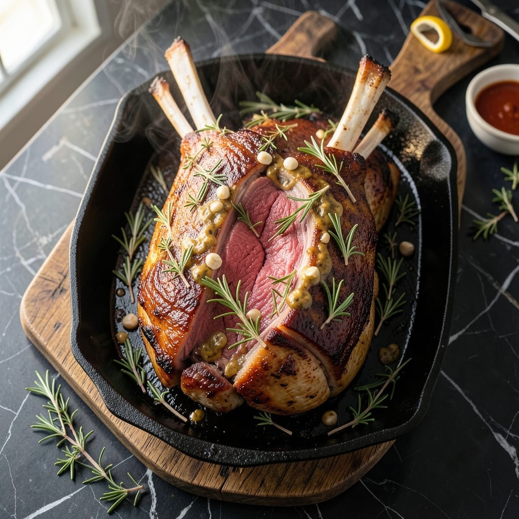 Paula Deen's Foolproof Standing Rib Roast Recipe: Herb-Crusted Holiday Centerpiece