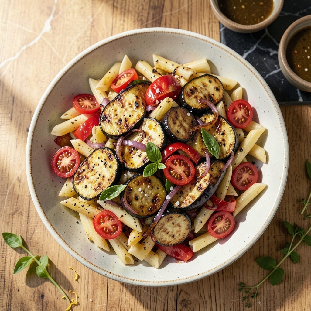 Grilled Veggie Pasta Salad Recipe: Charred Garden Medley With Lemon-Herb Dressing