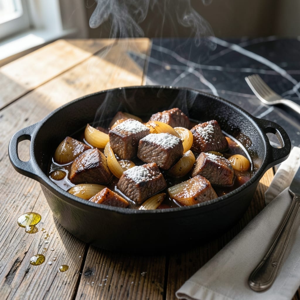 Recipe Ideas For Cubed Beef: Slow-Cooked Stew With Rich Gravy