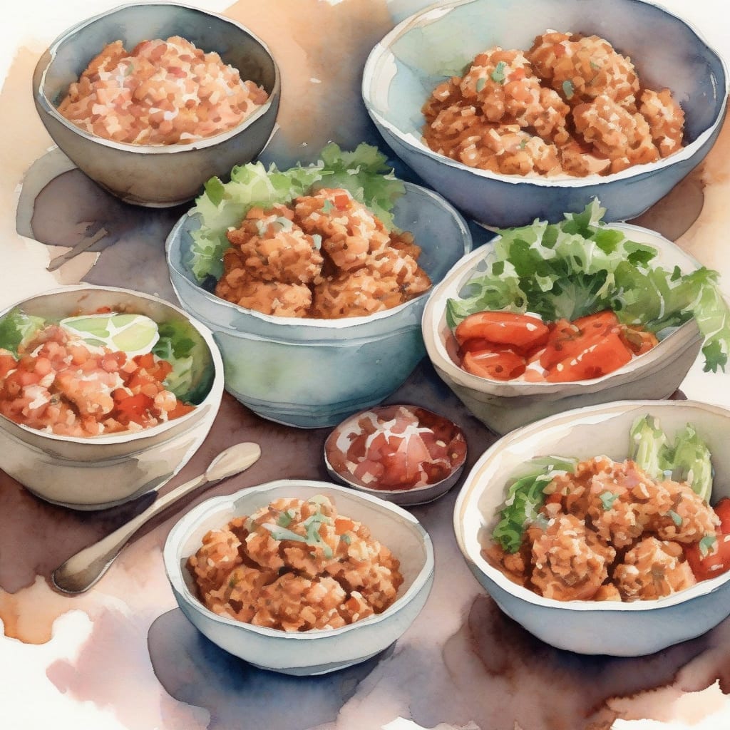 ground chicken bowls recipe