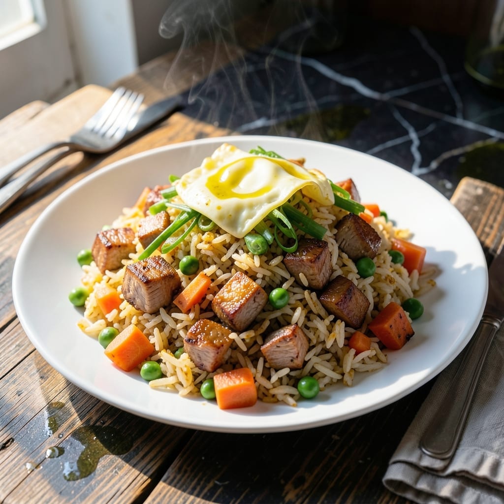 Chinese Pork Fried Rice Recipe: Wok-Tossed Savory Bites