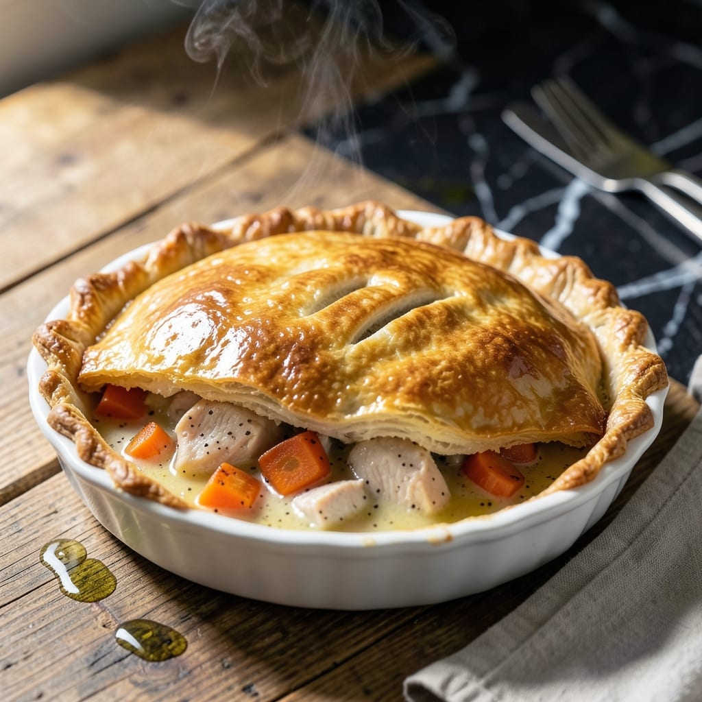 I Need a Recipe for Chicken Pot Pie: Golden Crust With Savory Herb Filling