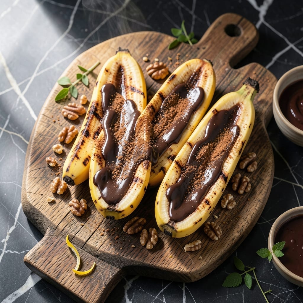 Grilled Banana Boat Recipe: Caramelized Sweetness With Chocolate Drizzle